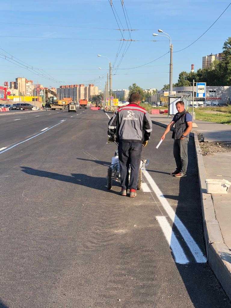 ремонт Богатырского проспекта, фото ООО "Экспрессстрой"